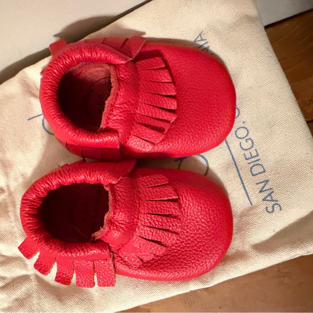 BirdRockBaby Red Baby Moccasins